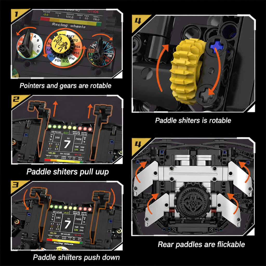 F1-Inspired Steering Wheel Building Model