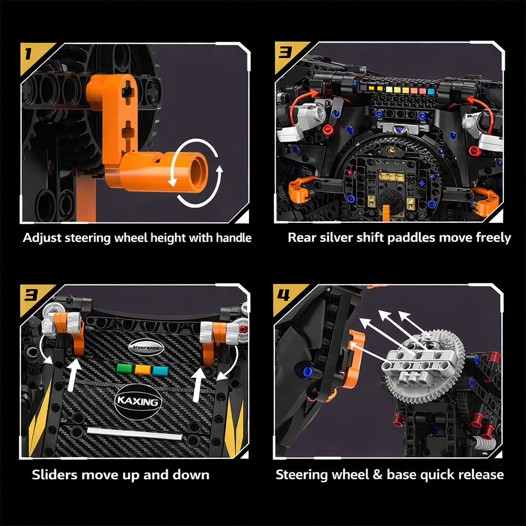 F1-Inspired Steering Wheel Building Model