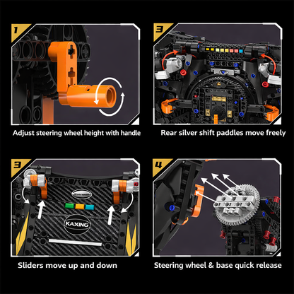 F1-Inspired Steering Wheel Building Model