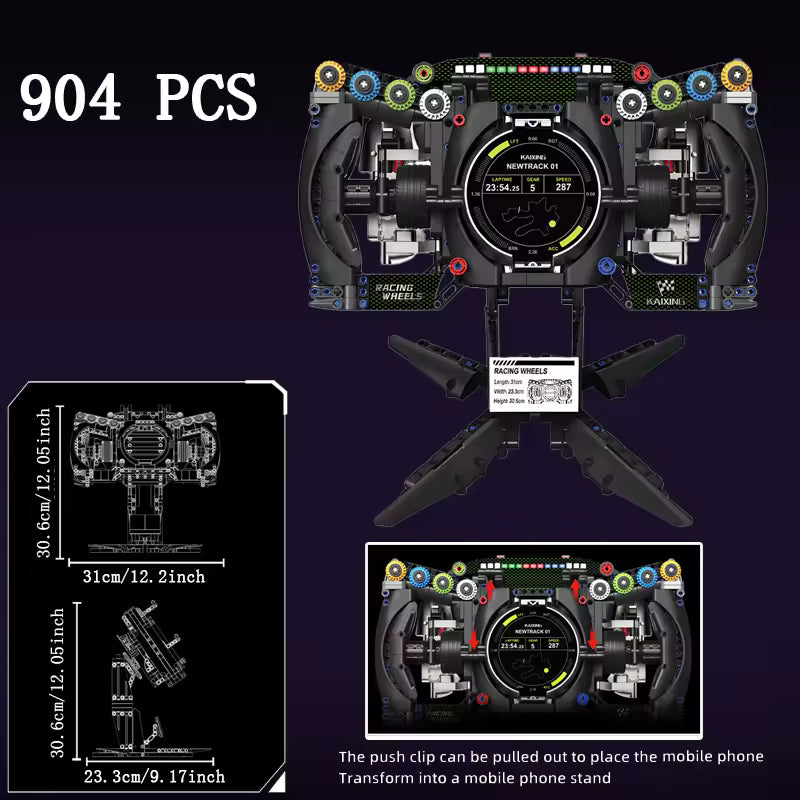 F1-Inspired Steering Wheel Building Model